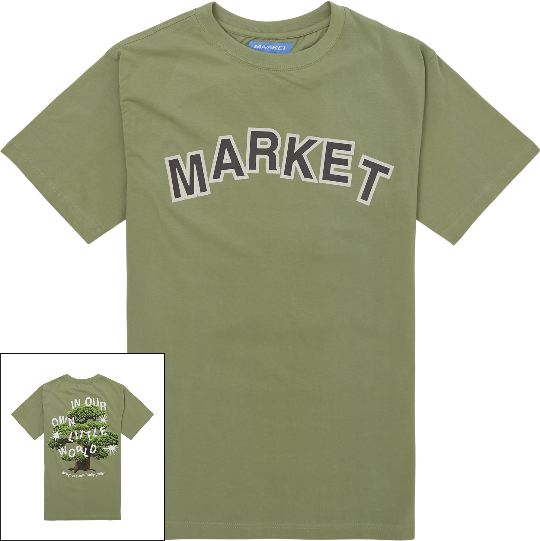 Market T-shirts COMMUNITY GARDEN TEE Grön
